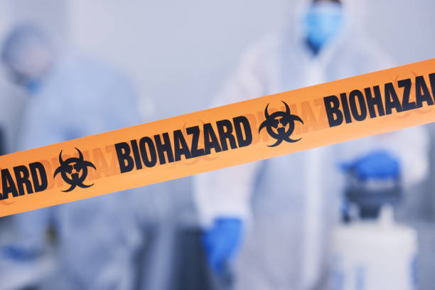Professional Biohazard Cleanup technician working in Garden City, ID